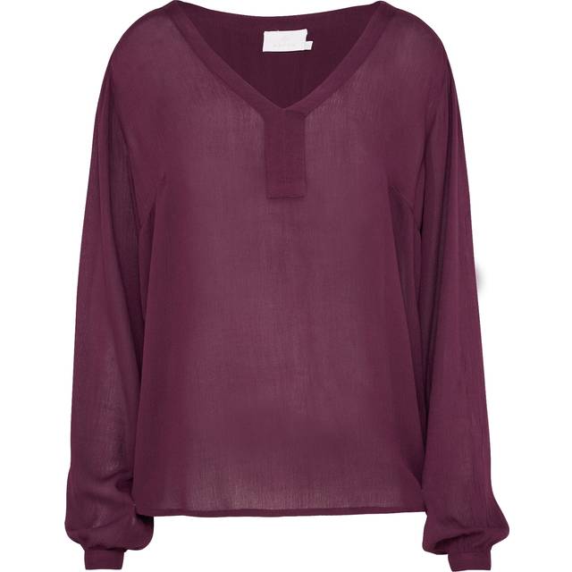 KAFFE Amber V Neck Blouse