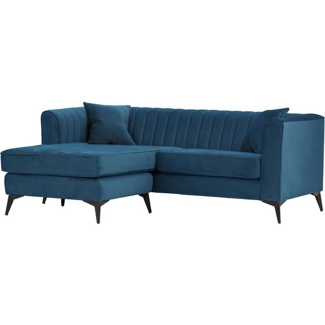 Adryen Upholstered Corner Sectional - Purple (74cm H X 201cm W X 86cm D)