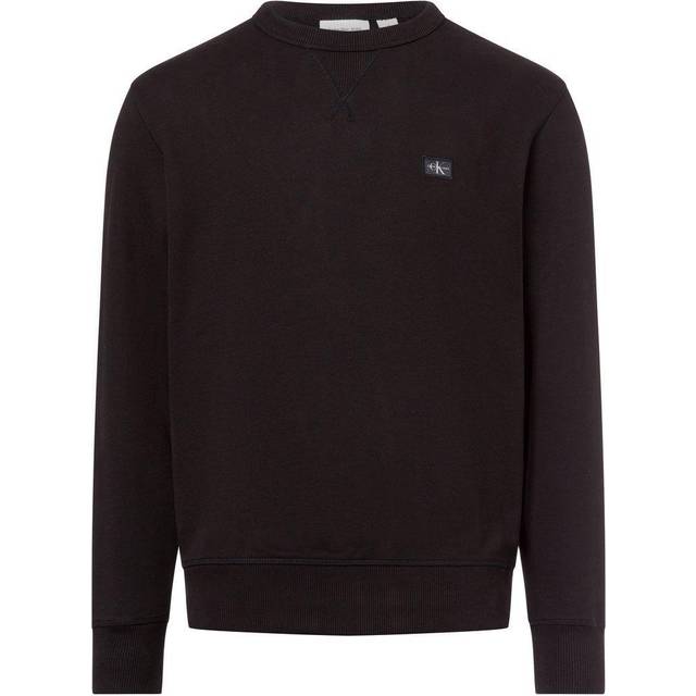 Calvin Klein Jeans Woven Label Sweatshirt Black
