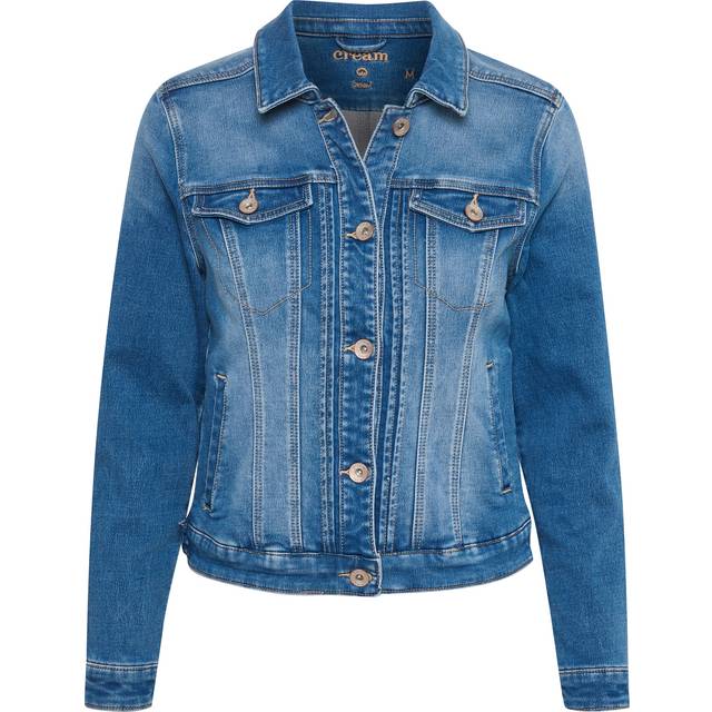 Cream, Denim Jackets, female, Blue, S, Denim Jacket