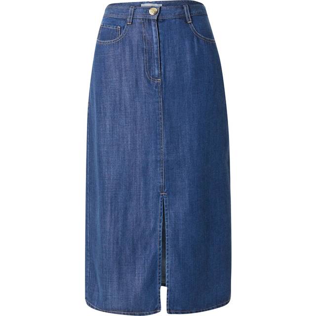Soaked In Luxury Friday Denim Skirt, Dark Blue