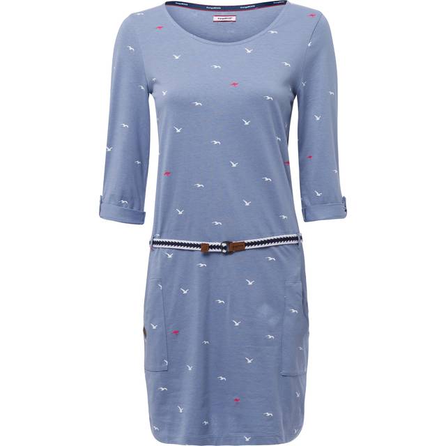 KangaROOS Patterned Jersey Dress - Mid Blue Print