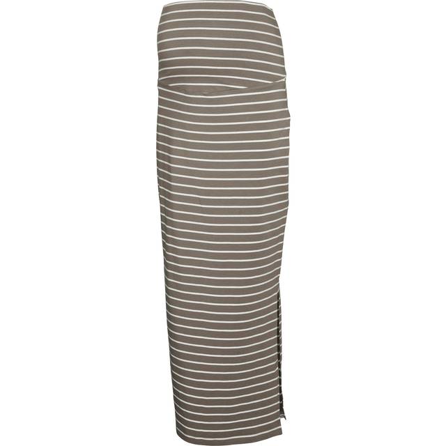 Hög Midja Lång Kjol - Liath - XXL