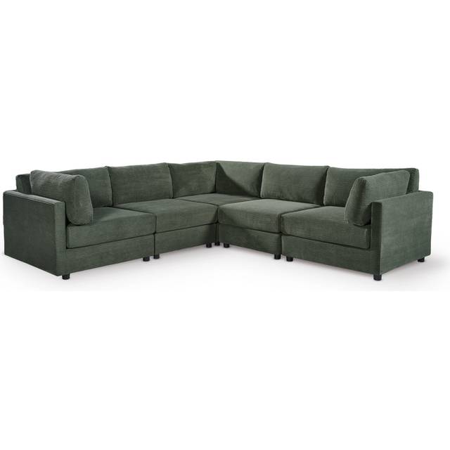 Callianna Upholstered Corner Sectional - Green (80cm H X 260cm W X 260cm D)