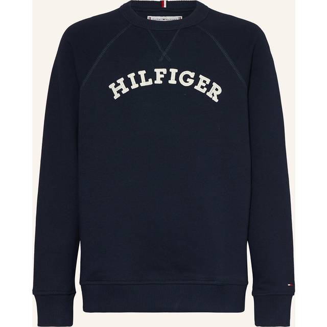 Tommy Hilfiger Sweatshirt - Dark Natt Marinblå m. Vit - Tommy Hilfiger - 5 år (110) - Sweatshirt