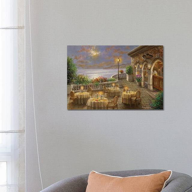 A Romantic Dining Invitation - Wrapped Canvas (45.72cm H x 66.04cm W x 3.81cm D)