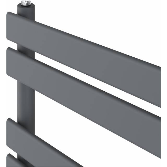 Prefilled Electric Flat Panel Heated Towel Rail - Anthracite (160cm H x 60cm W x 6.2cm D)