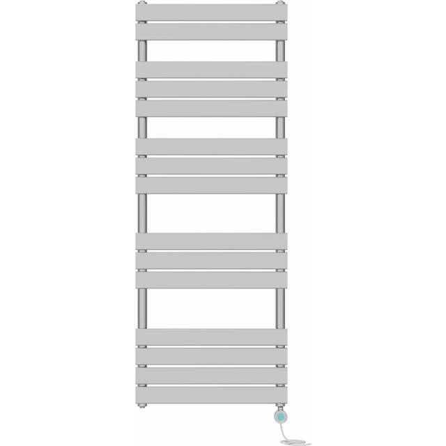Prefilled Electric Flat Panel Heated Towel Rail - Chrome (160cm H x 60cm W x 6.2cm D)