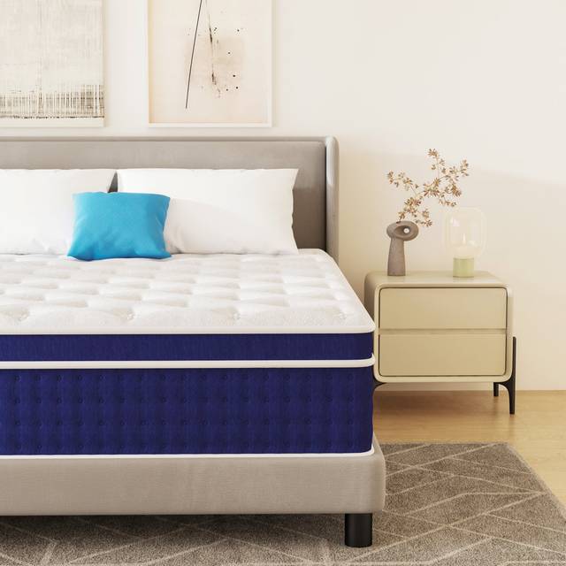 Creevery 30cm Medium Hybrid Spring Mattress In A Box Pillow Top Mattress (Single (3&#39;))