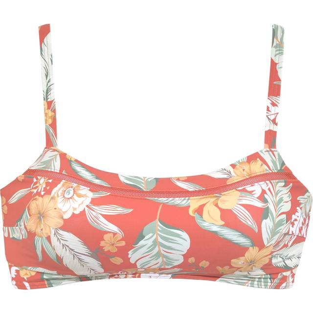 Sunseeker 'Suva' Bustier Bikini Top - Rust Print