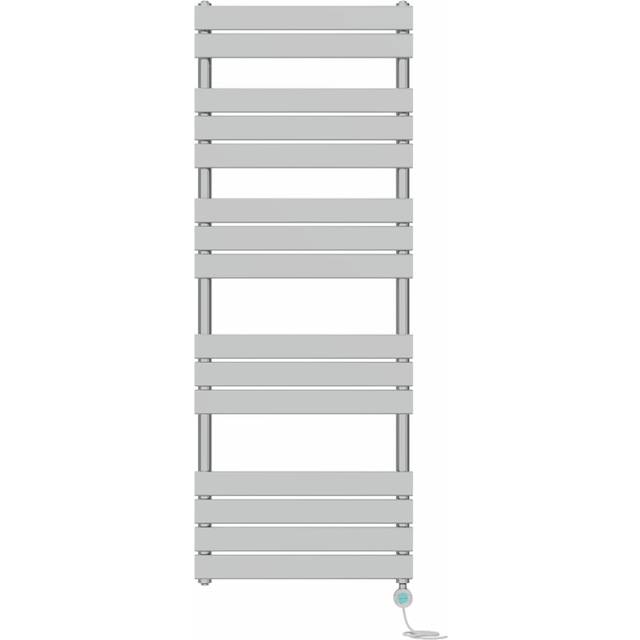 Symple Stuff Prefilled Electric Flat Panel Heated Towel Rail Chrome 160cm H x 60cm W x 6.2cm D