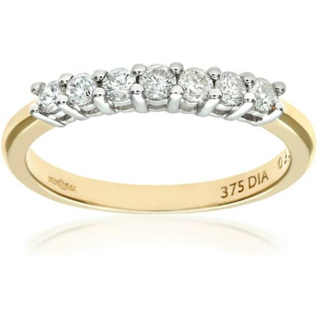 (Q) Jewelco London 9ct Yellow Gold Diamond Eternity Ring