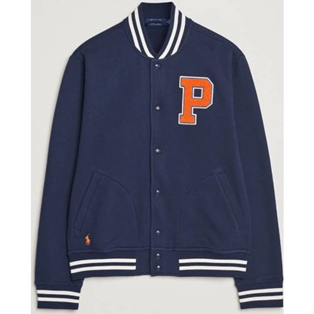 POLO RALPH LAUREN The Rl Fleece Baseball Jacket |Marinblå |M