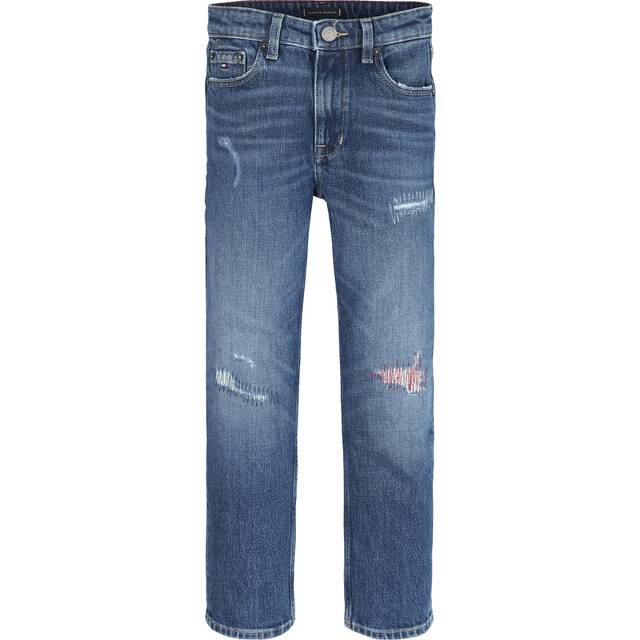 Skater Distressed Straight Jeans