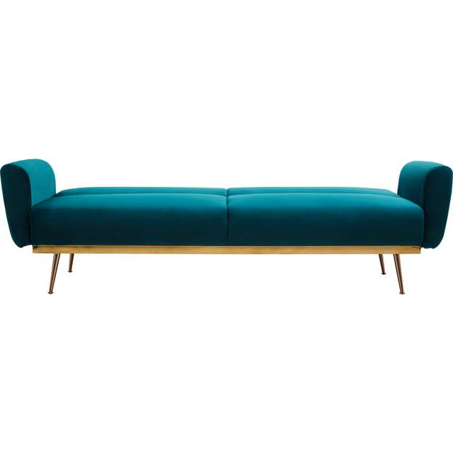 Doe 2 Seater Fold Out Sofa Bed - Green (85cm H X 211cm W X 83cm D)