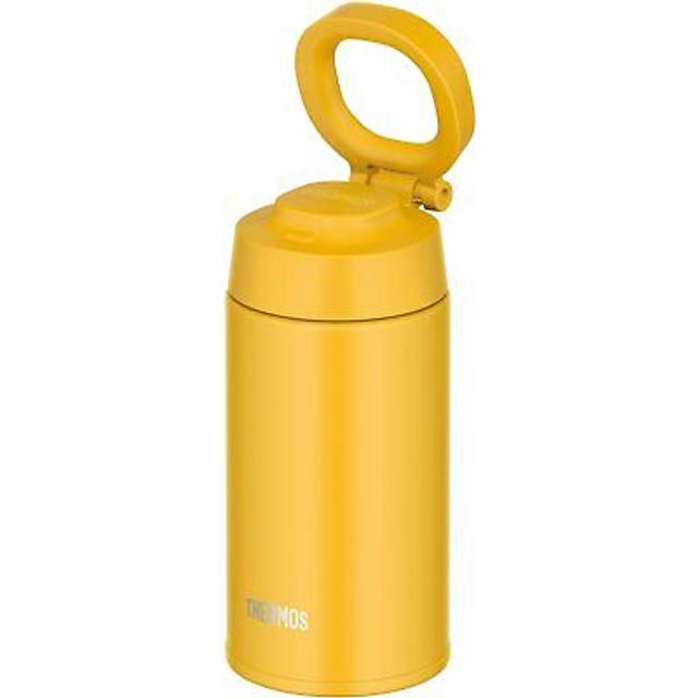 Thermos Water Bottle Vacuum Insulated Mobile Mug with Carry Loop 380ml Yellow Y JOO-380 yellow