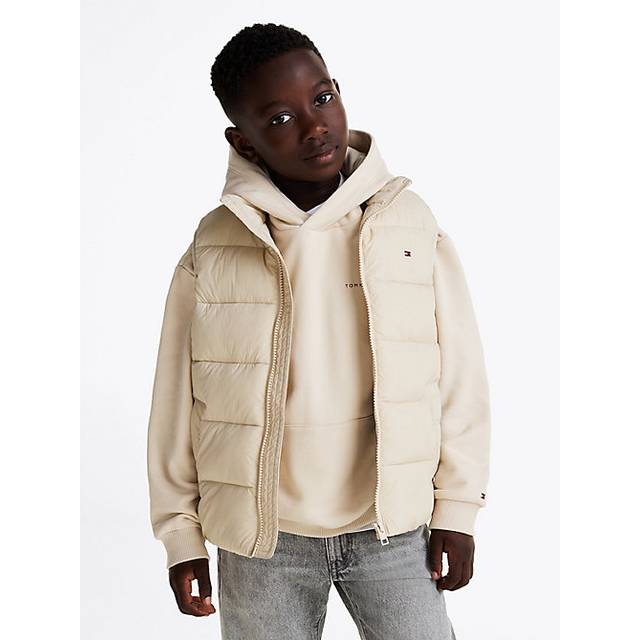 Tommy Hilfiger Kids' Padded Gilet, Classic Beige