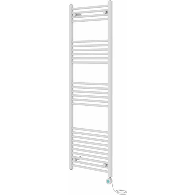Ariany Straight Towel Rail Heated Towel Rails - White (160cm H x 50cm W x 3cm D)
