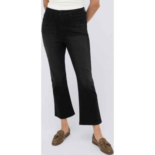 Kenneth Cole High-Rise Cropped Kick Flare Jean