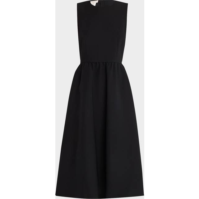 Pearl-Embellished Sleeveless Dress - BLACK - 12