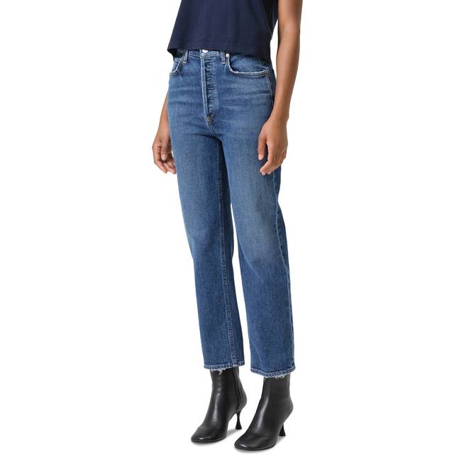 90s Pinch Waist Cropped Jeans - SOLACE - 29