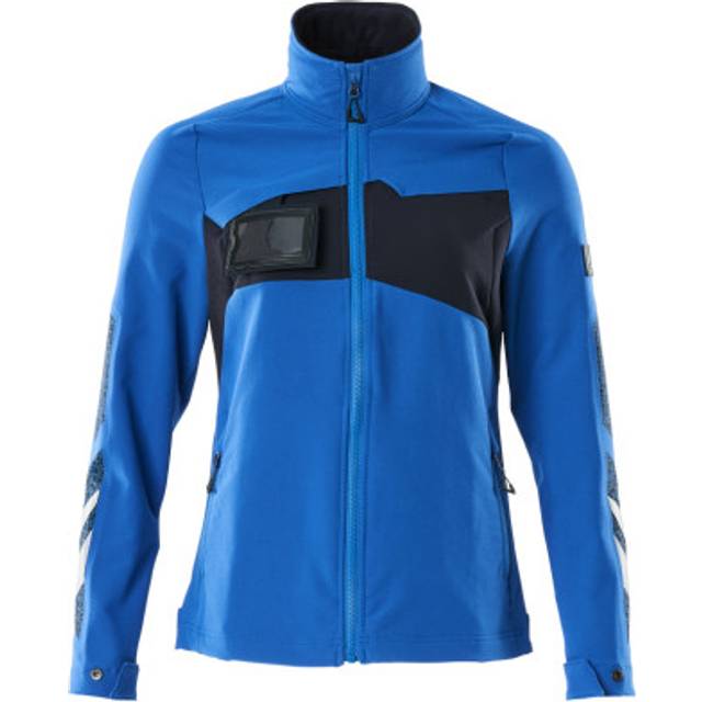 Mascot Women's Stretch Work Jacket - Azure Blue/Dark Navy - Medium - azure blue/dark navy