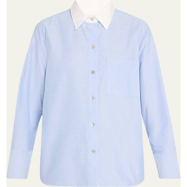 Vince Oxford Shirt with Contrast Collar