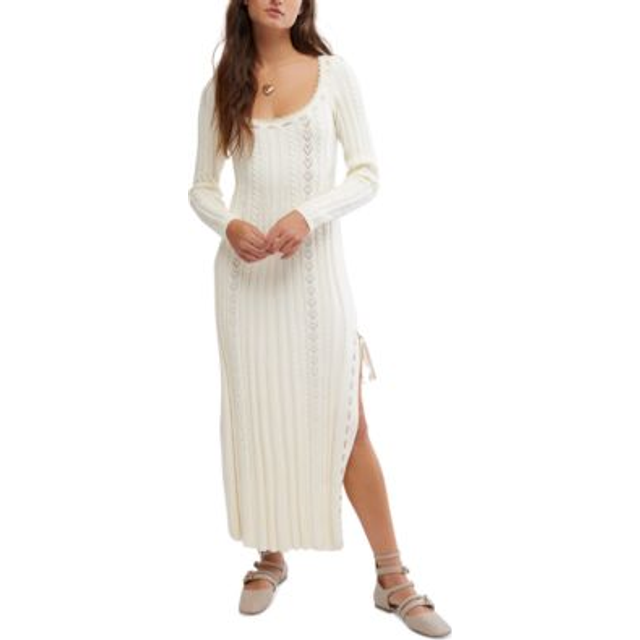Free People Heart Of Gold Midi Sweaterdress