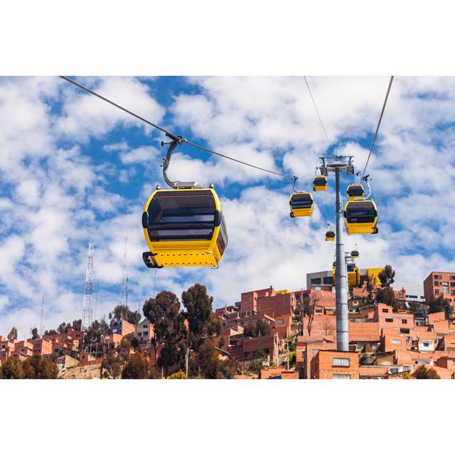 Stonington Cable Car, Lapaz by Saiko3p - Wrapped Canvas Photograph (30cm H x 46cm W x 3.8cm D)