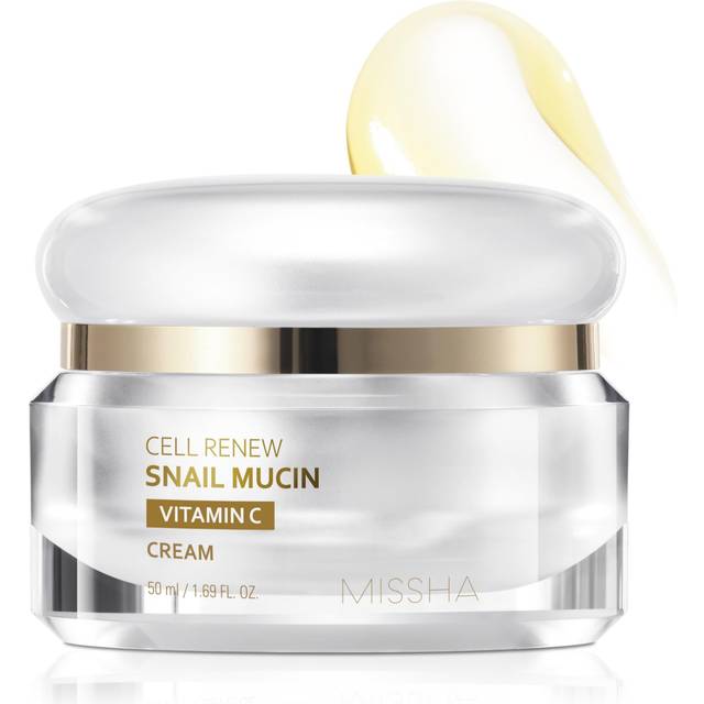 Missha, Cell Renew Snail Mucin, Vitamin C Cream , 1.69 fl oz (50 ml)