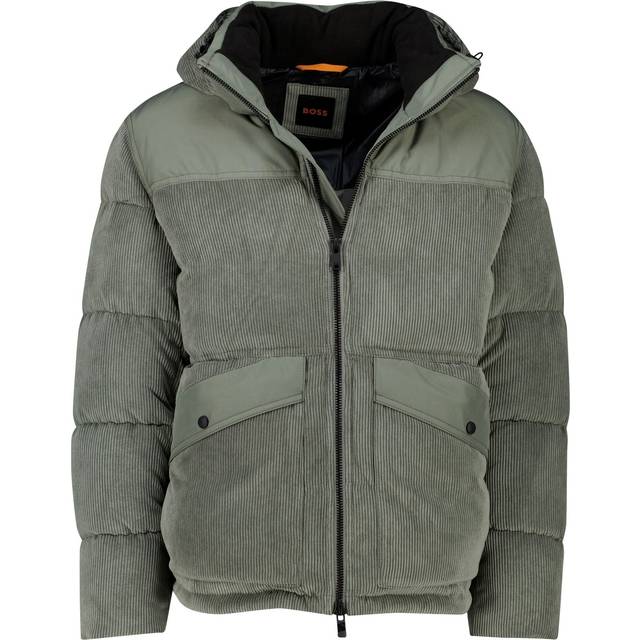 BOSS Odope Puffer Jacket Open Grey