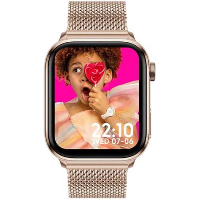 Ice-Watch - ICE smart 3.0 Rose gold Milanese 1.78 AMOLED GPS - Connected pink-gold rectangular lady's watch with metal strap - 024304 (1.78 inch)