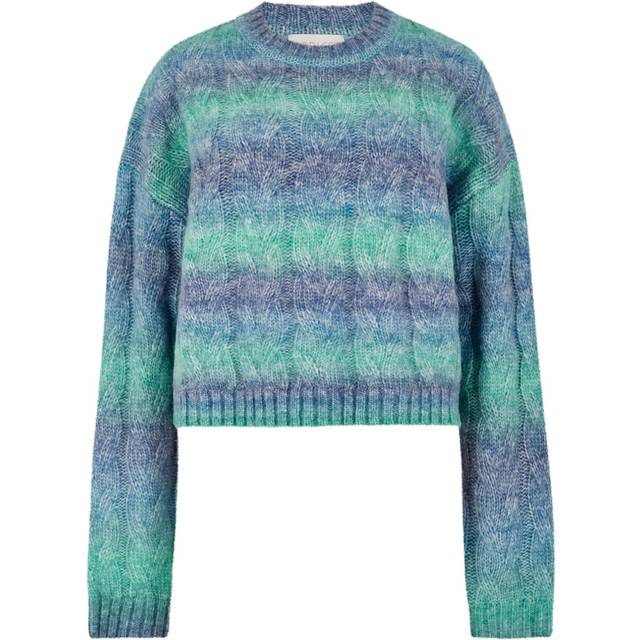 Apricot Women's Blue Cable Knit Boxy Jumper New Look - UK 16