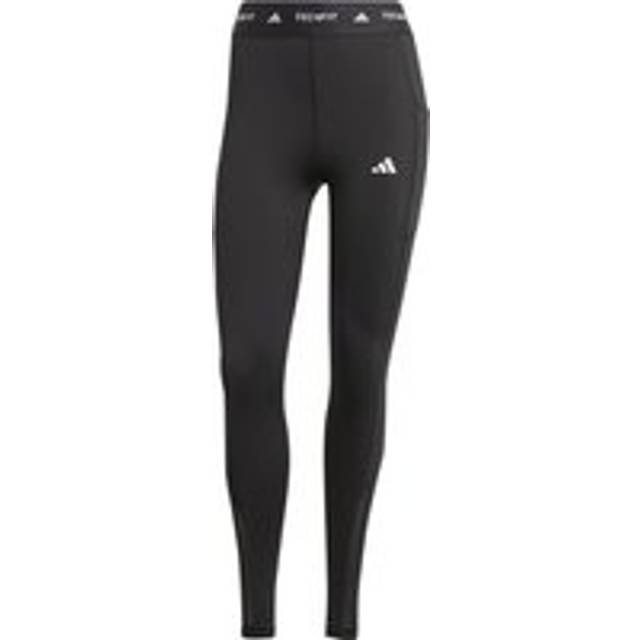 adidas Training – Techfit – Svarta, långa leggings med ficka-Svart/a
