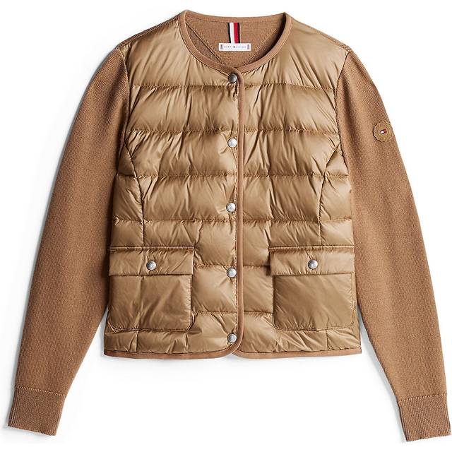 Tommy Hilfiger UL Down Knit MIX JKT Dam Jackor Stl. XS - Från Magasin - Hickory (XS)