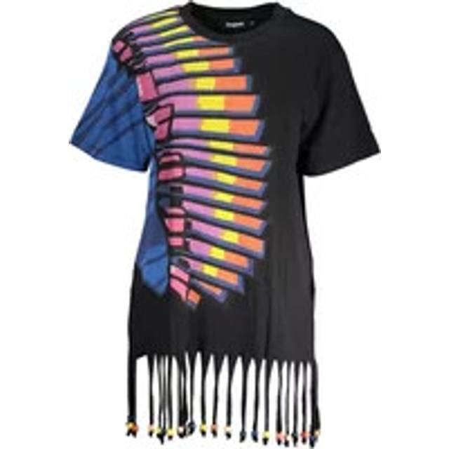 Black Cotton Women Dress - L