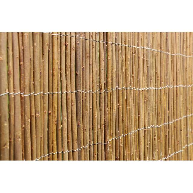 Thibodeau Willow Fence Screen Roll - Brown (100cm H x 400cm W x 1.5cm D)