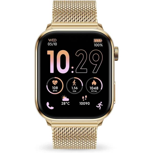 Ice Watch Ice-Watch Smart 3.0, 1.78&#34; Gold IP Case Gold IP Milanese, Multi, Women - Print
