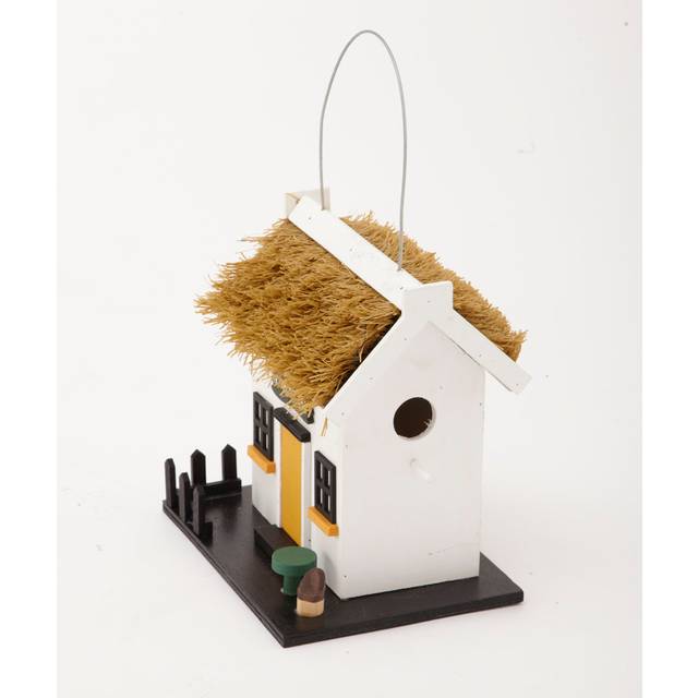 Tribbey Hanging Birdhouse - White (23cm H X 22cm W X 17cm D)