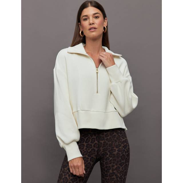 Milano Half-Zip Sweatshirt - IVORY - X-Small
