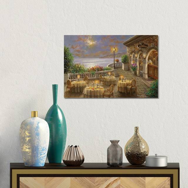 A Romantic Dining Invitation - Wrapped Canvas (30.48cm H x 45.72cm W x 1.9cm D)