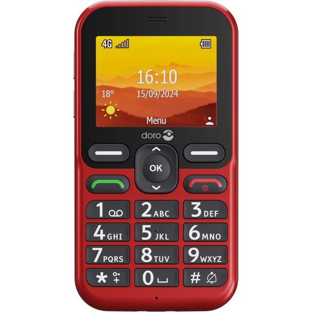 DORO Leva L11 - 4G funktionstelefon - RAM 64 MB / Intern hukommelse 128 MB - microSD slot - LCD display (TFT) - 320 x 240 pixels (60 Hz) - rear camer