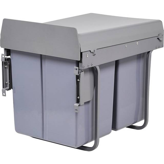 Millicent Pull Out Cabinet Trash Can - 10.5L - Grey (10.5L)