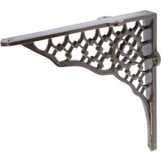 205mm Honeycomb Iron Shelf Bracket - Raw