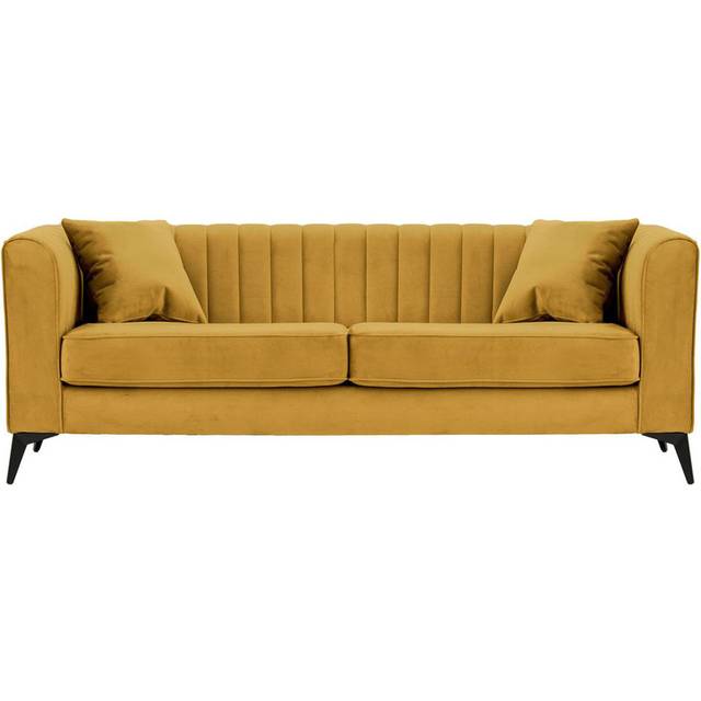 Margo 4 Seater Sofa - Yellow (74cm H x 201cm W x 86m D/3)