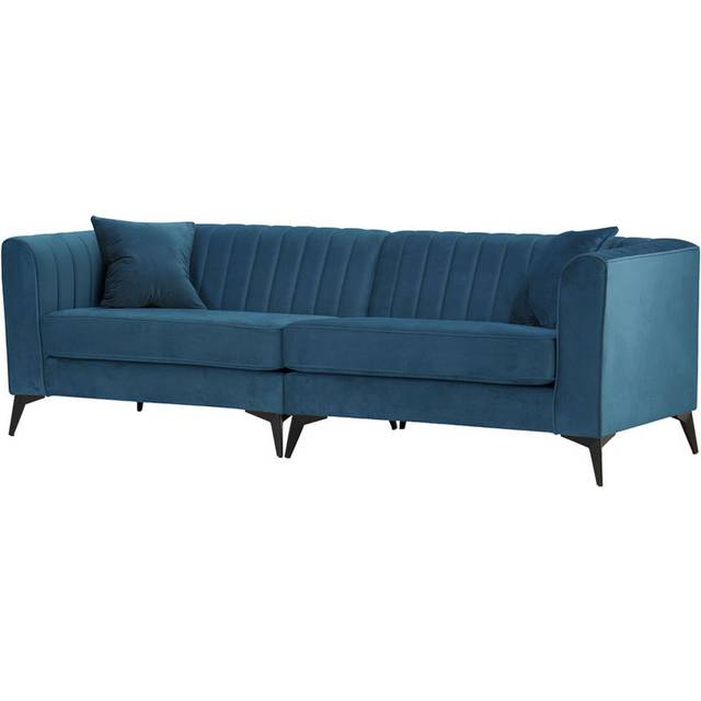 Ahmaud 4 Seater Sofa - Blue (74cm H X 231cm W X 86cm D)
