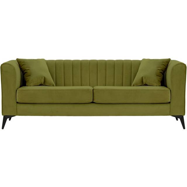 Margo 4 Seater Sofa - Olive Green (74cm H x 201cm W x 86m D/3)
