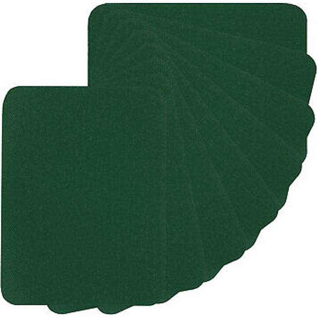 Fabric iron-on patches, 15pcs 5x4 inch 100% cotton patches kit, olive green