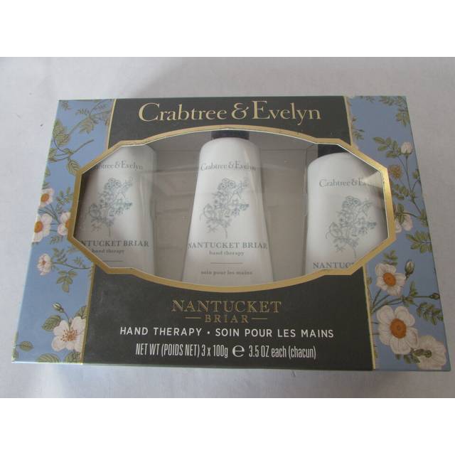 Crabtree & evelyn nantucket briar hand therapy set 3x 100g
