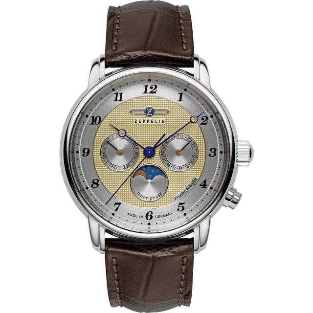 Zeppelin 8536-5 Herrenuhr Friedrichshafen Mondphase 40mm 5ATM